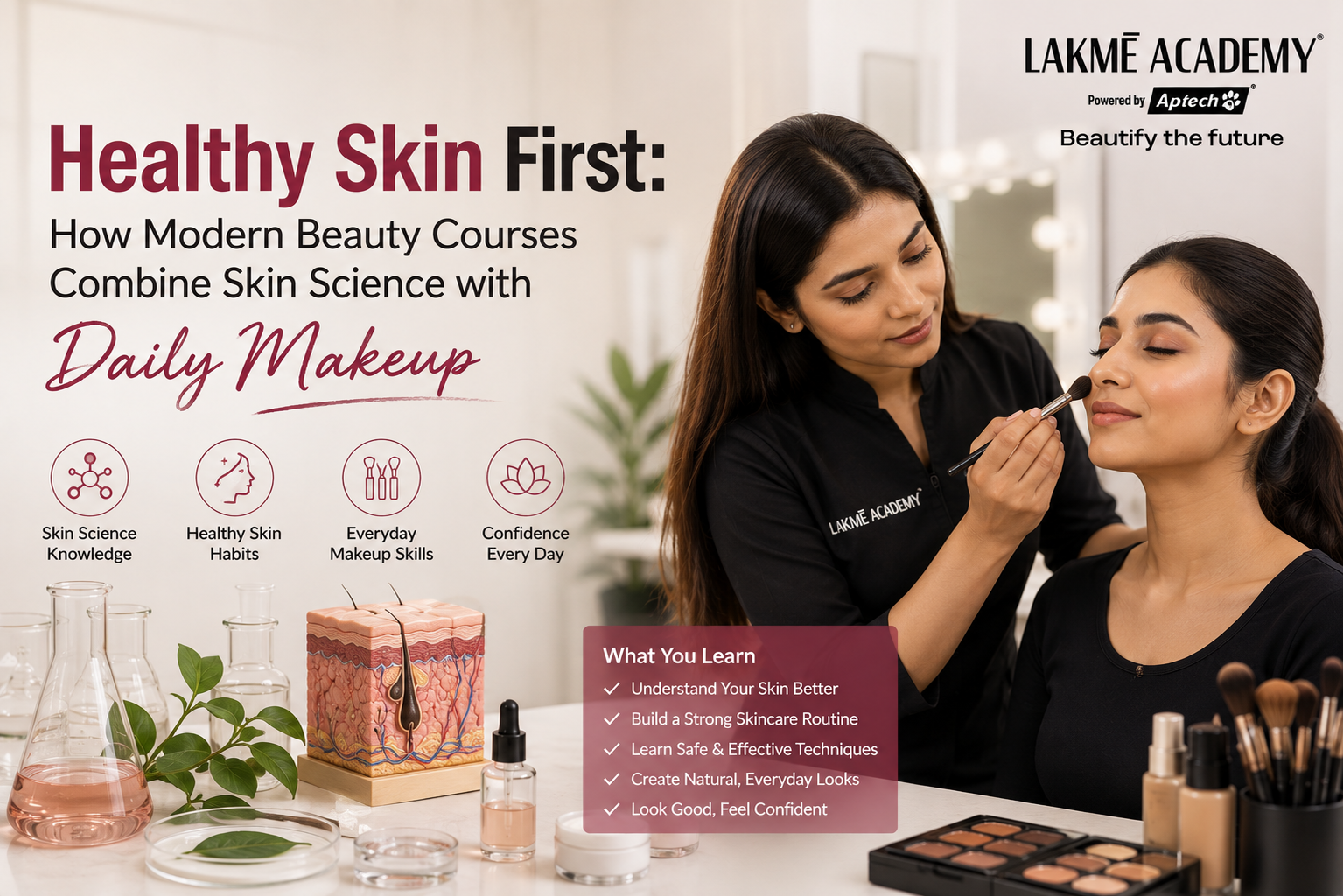 Healthy Skin First: How Modern Beauty Courses Combine Skin Science with Daily Makeup